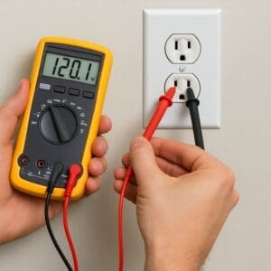 using a multimeter to check if the outlet is not working