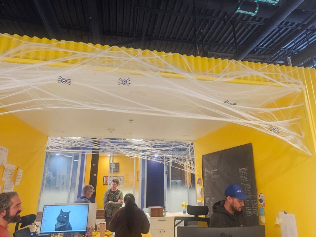 Seasonal Decorations inside Inkwell Veterinarian Emergency Clinic