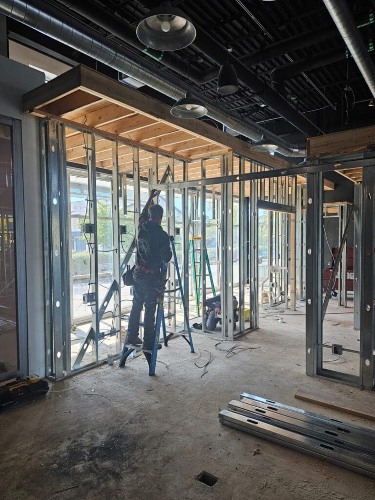 Rough Electrical work inside of Inkwell 
Vet Clinic
