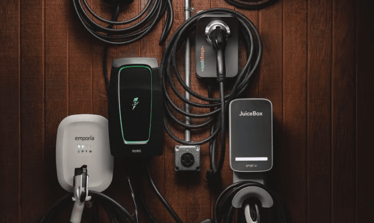 EV Chargers on a Wall