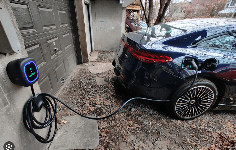 Outdoor EV Charger install