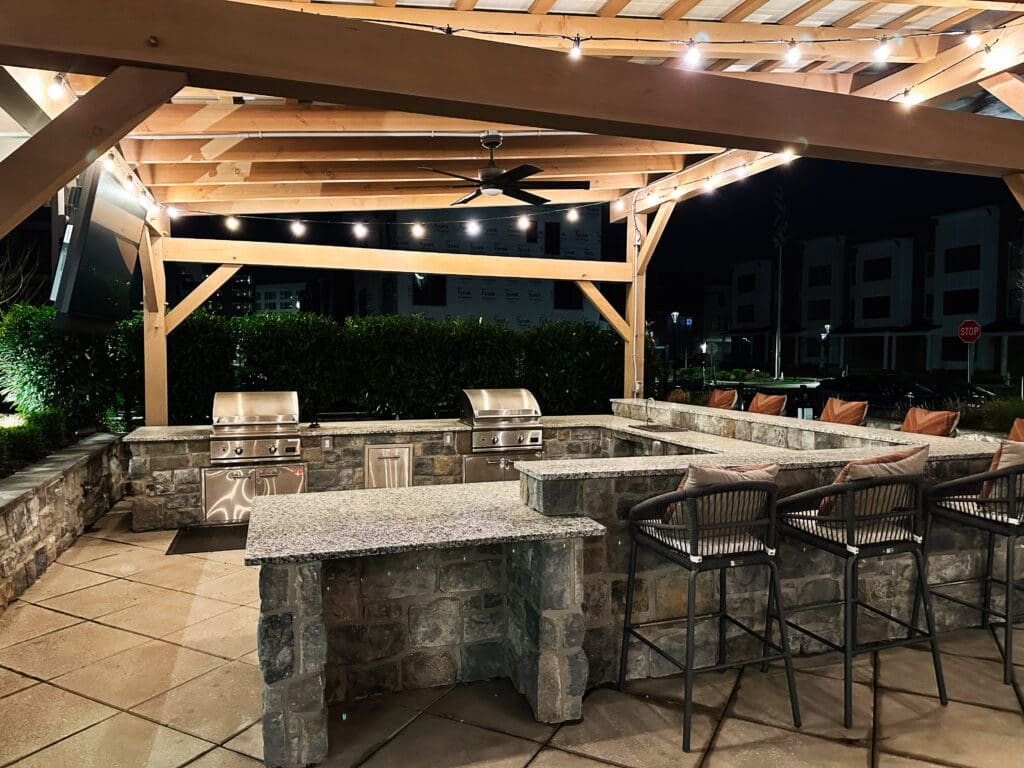 new patio lighting and electrical